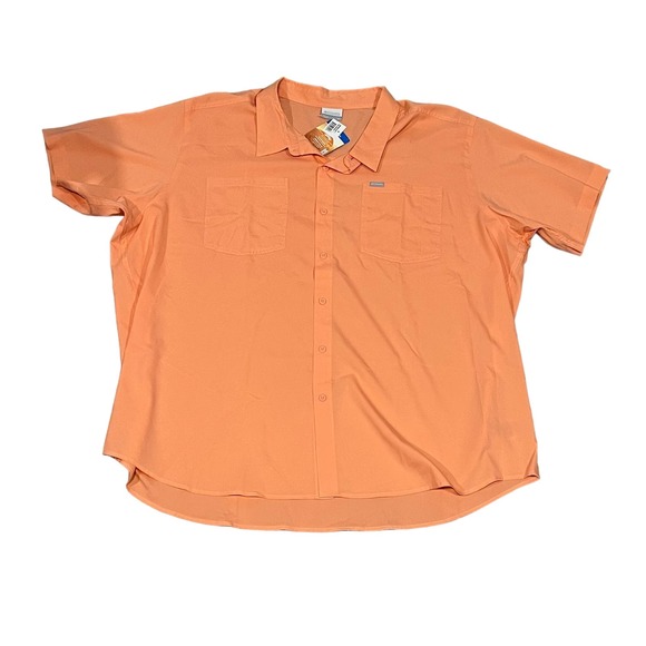 Columbia, Coral Short Sleeve Buttondown 4XL, 718-D - Picture 2 of 4